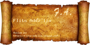Flits Adélia névjegykártya